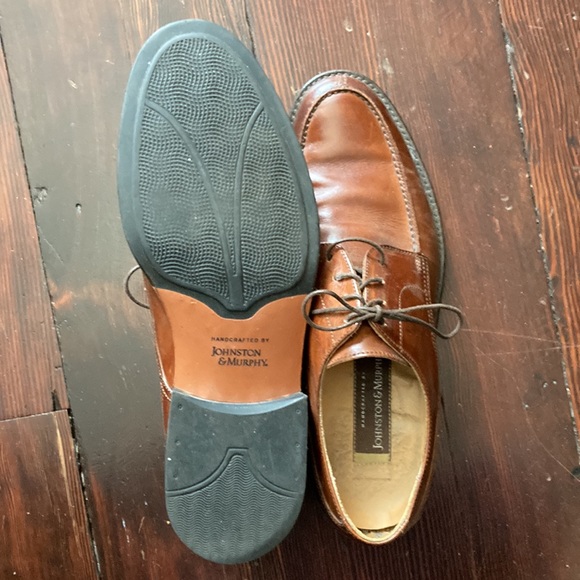 Brown leather handcrafted shoes size 9 - Picture 2 of 2